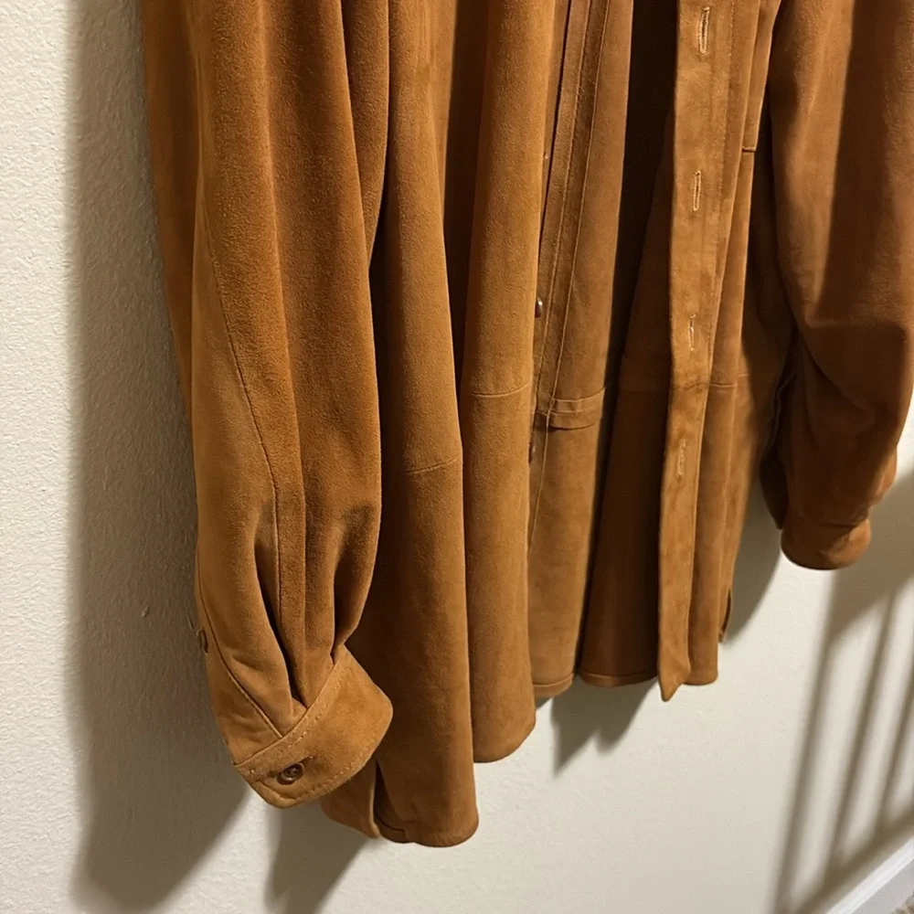 McKenzie Tribe Genuine Suede Oversized Jacket - Picture 3 of 7